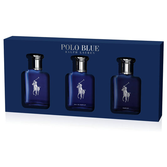 RALPH LAUREN Trio Perfumes Polo Blue EDT 40ML + EDP 40ML + Parfum 40ML