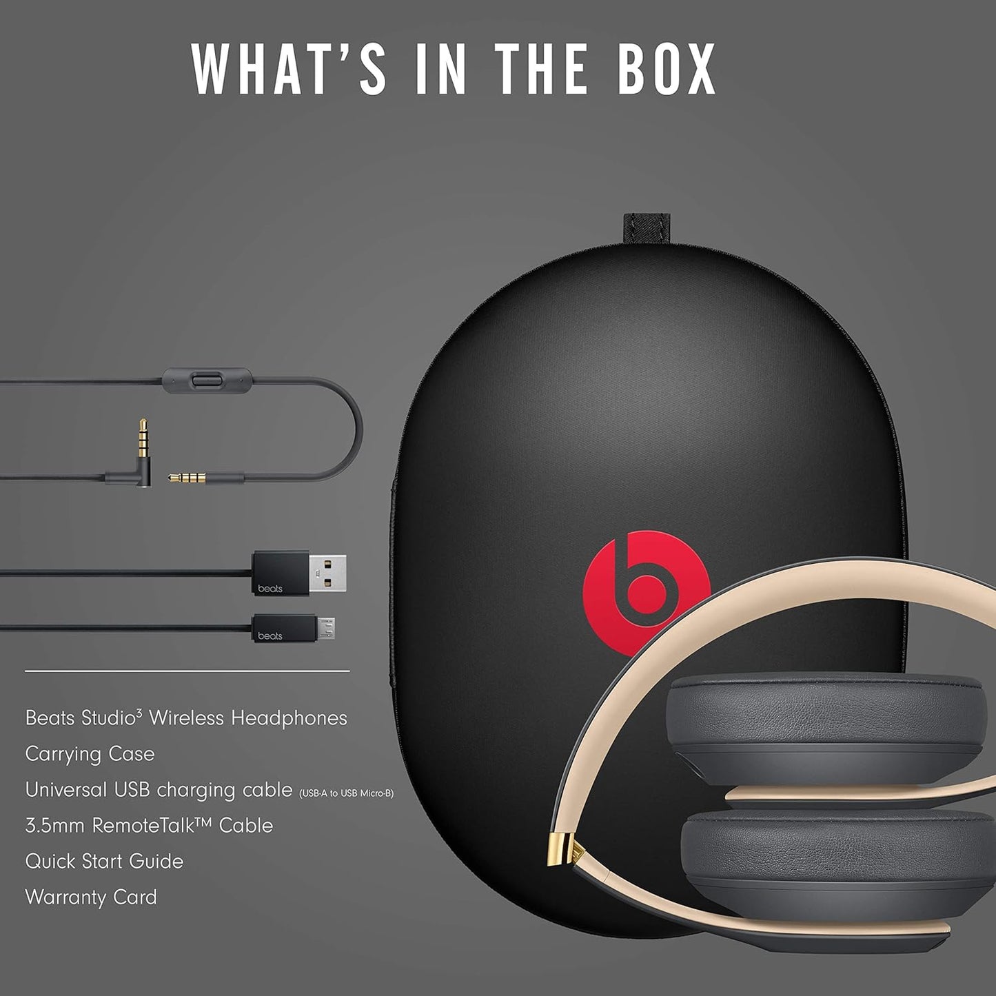 Beats Studio3 Over-Ear Wireless Headphones - Shadow Grey