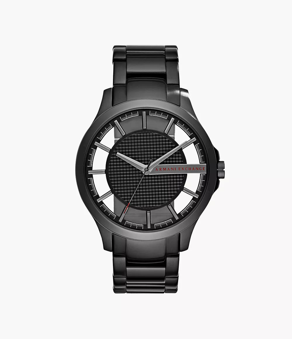 Armani Exchange Black Steel Watch