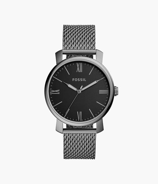 Fossil Three-Hand Smoke Stainless Steel Watch
