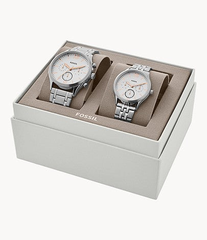 Fossil watch gift 2025 set for couple