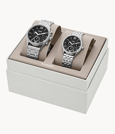 Fossil watch gift 2025 set for couple