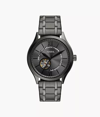 Fossil Fenmore Automatic Gunmetal Stainless Steel Watch