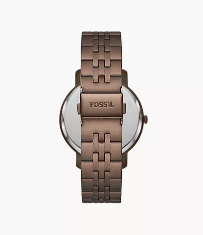 Fossil Three-Hand Brown Stainless Steel Watch