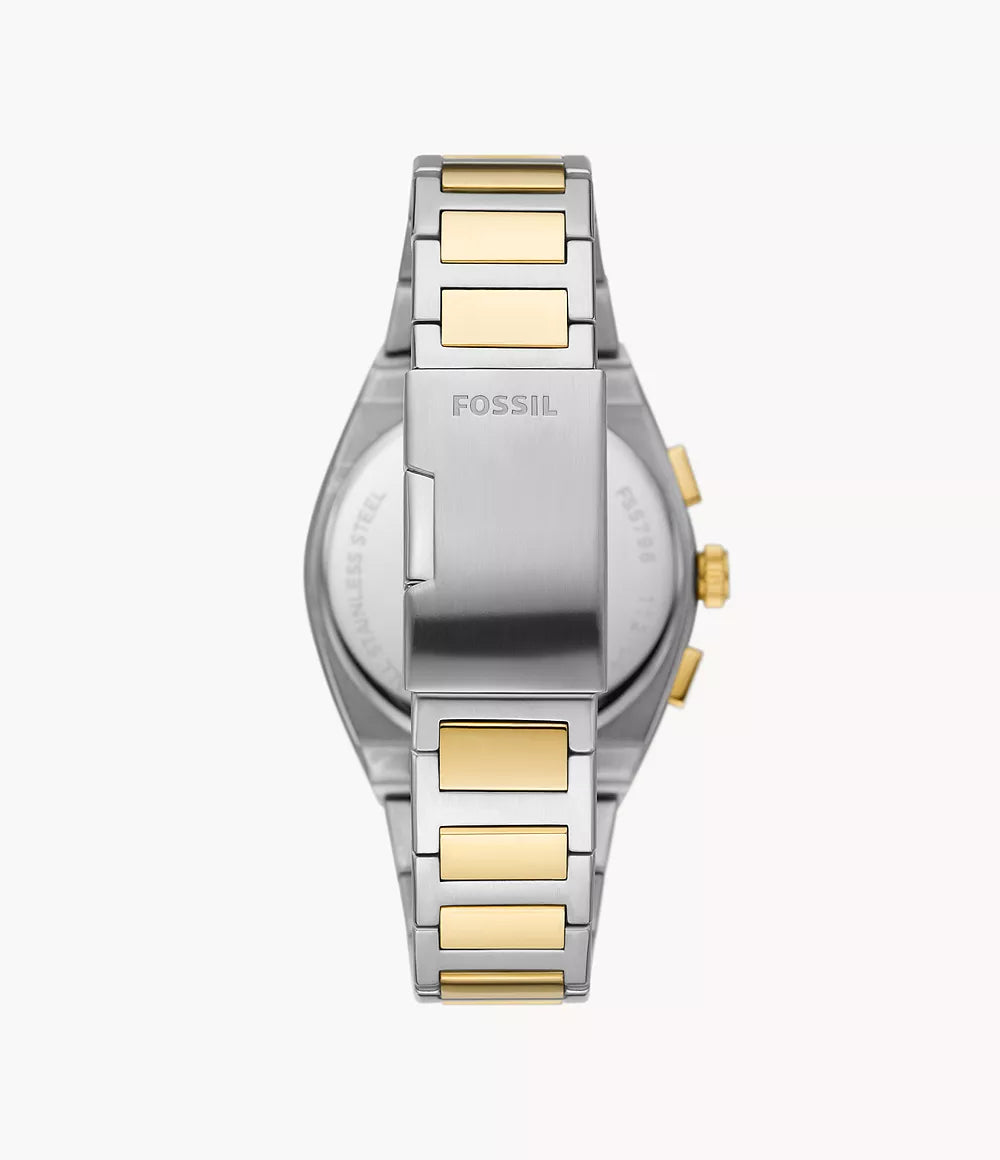 Fossil Everett Chronograph Two-Tone Stainless Steel Watch