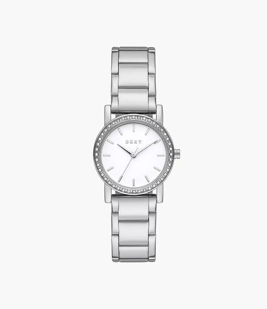 DKNY Three-Hand Stainless Steel Watch